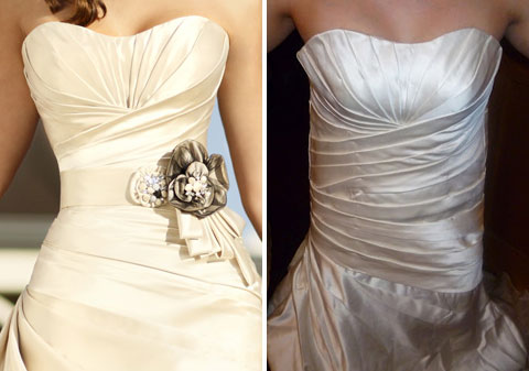 designer knock off wedding dress