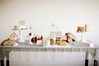 rustic french inspired cheese table