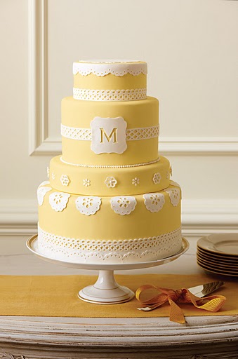 Martha Stewart Monogram Cake