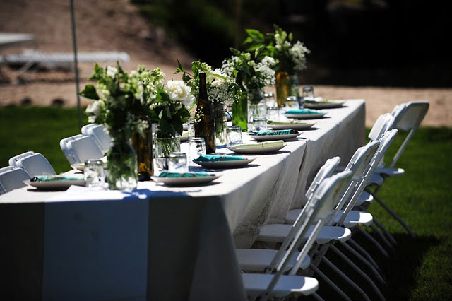 mountain wedding tablescape