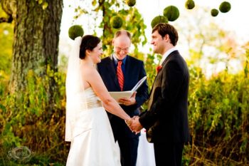 Fall Wedding Ceremony in the Berkshire Hills