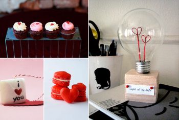macaroons cupcakes and lightbulb
