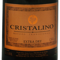 Cristalino extra dry label