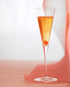 Pink Champagne cocktail