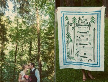 camp wedding quilt