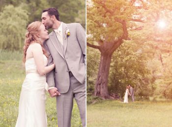 rustic wedding under a tree