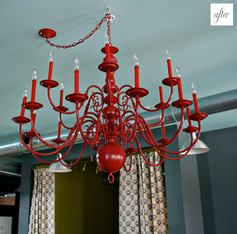 chandelier after up-cycle