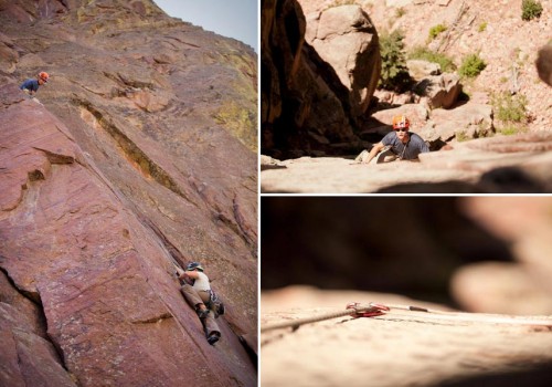 Rock climbing in Colorado