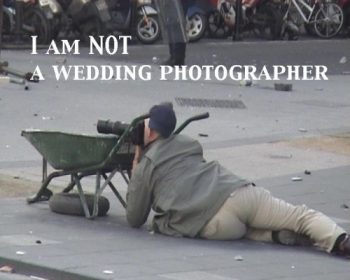 not a wedding photographer