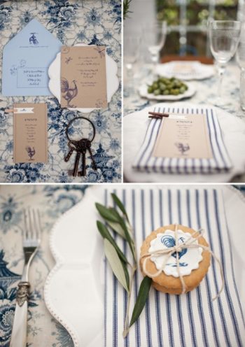 french country inspiration blue pinstripes and cheese