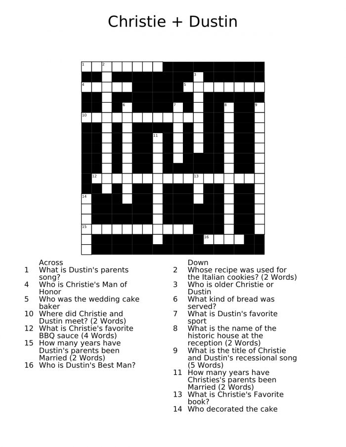 free crossword puzzle maker printable 50 words