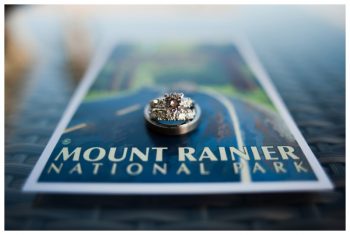 Wedding rings on Mount Rainer Postcards