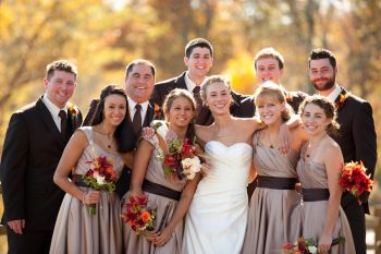 Fall bridal party