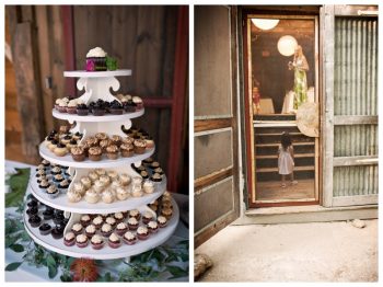 rustic wedding cupcake stand