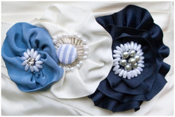 handmade fabric flower belt