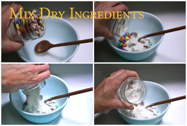 Mix dry ingredients