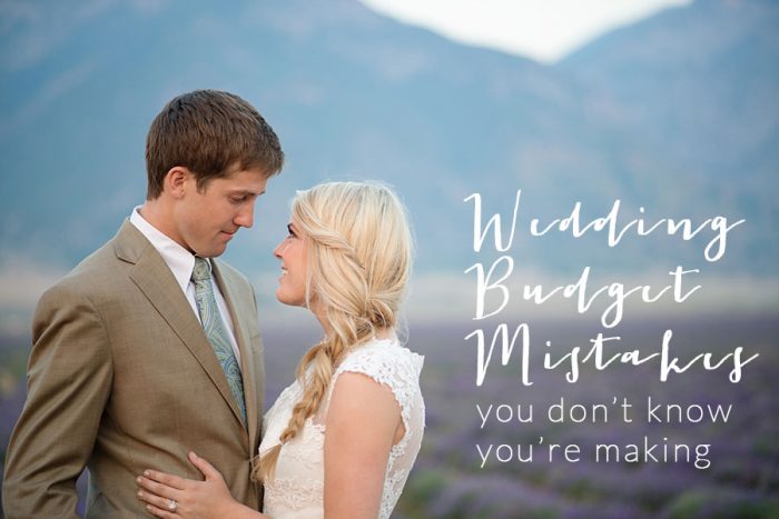 top 3 wedding budget mistakes brides don't know they're making