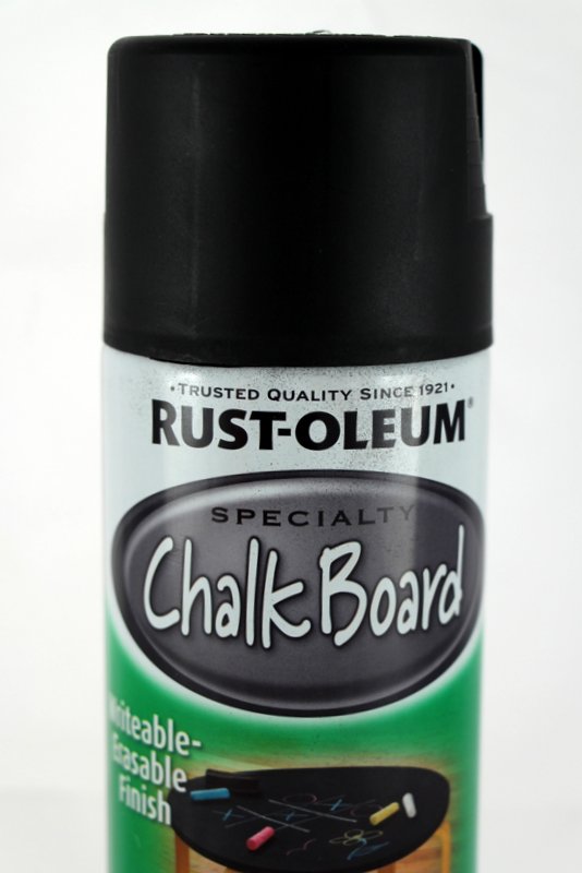 Rustoleum chalkboard spray paint