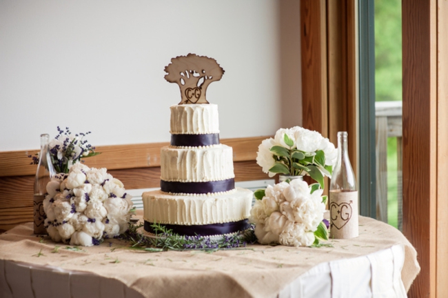 Mountain Wedding in Virginia with Rustic Purple Details