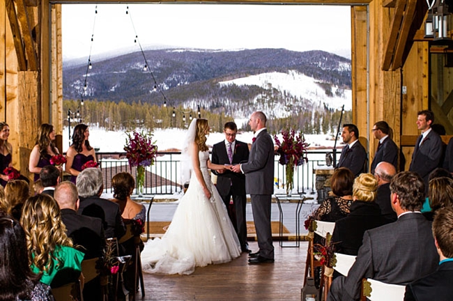 Red + Purple Winter Mountain Wedding at Devils Thumb Ranch | Part 1