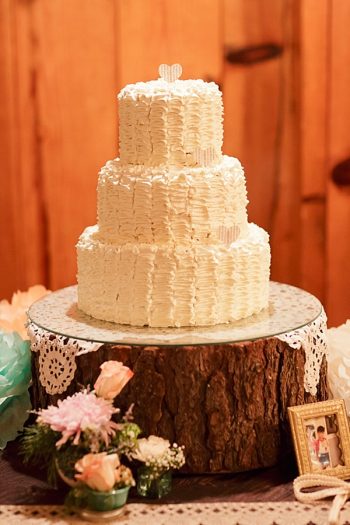 rustic buttercream wedding cake image by Gavin Farrington