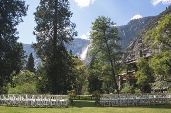 Yosemite Falls wedding ceremony site
