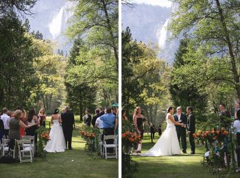 Yosemite wedding ceremony