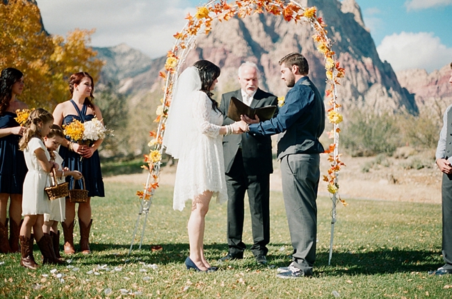 mountain ceremony site in Nevada by Gaby J Photography