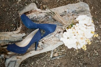 blue suede wedding shoes Gaby J Photography