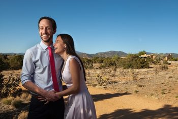 Santa Fe engagement via Mountainside Bride