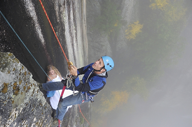 New Hampshire Rock Climbing Bridal session