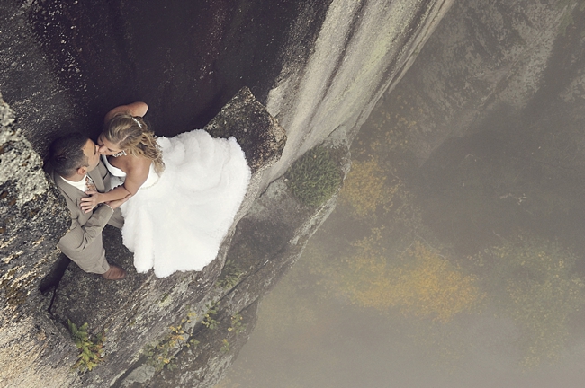 New Hampshire Rock Climbing Bridal session