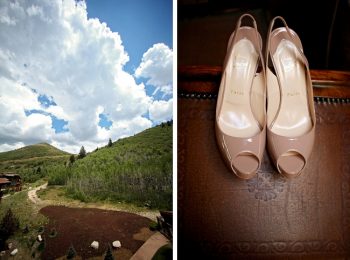 beige wedding shoes | Park City Wedding via http://MountainsideBride.com