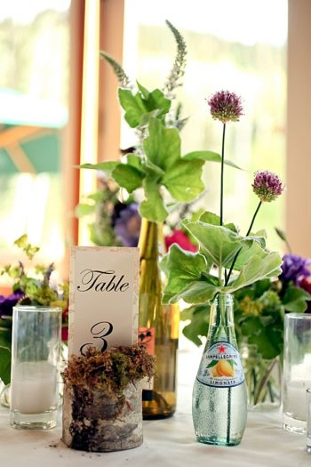 table numbers | Park City Wedding via http://MountainsideBride.com