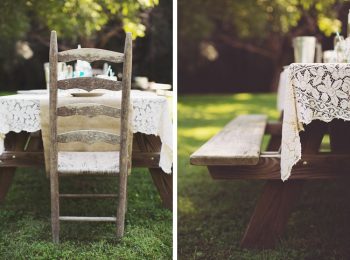 picnic tables rustic chic wedding via https://mountainsidebride.com