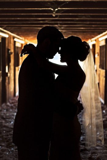 bride and groom silhouette rustic chic wedding via https://mountainsidebride.com