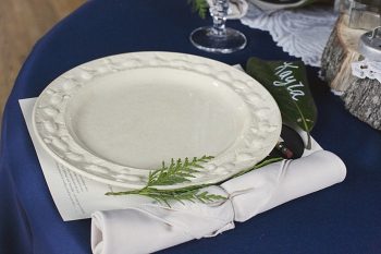 winter place setting