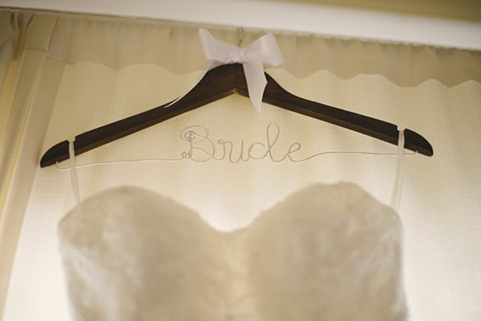 custom bride hanger - Mount Rose Wedding 