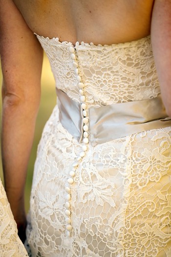 lace wedding gown back