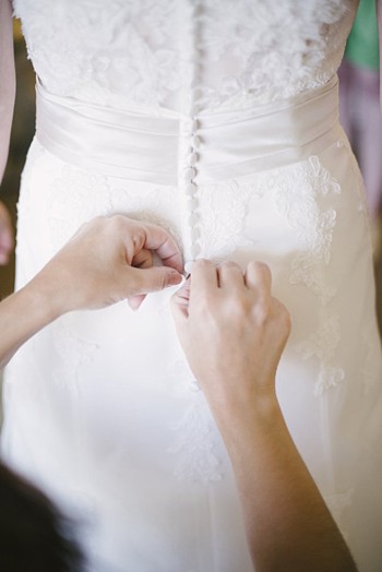 button back wedding gown - Mount Rose Wedding
