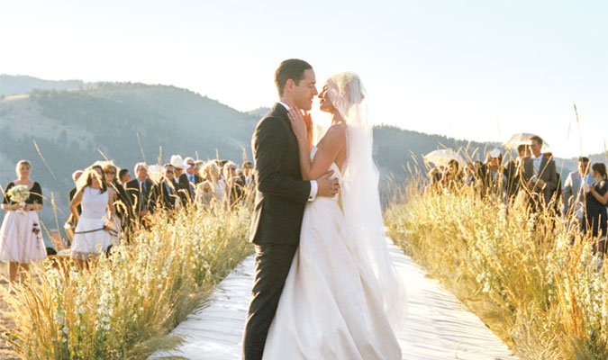 Kate Bosworth's mountain wedding in Montana