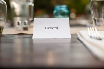 bride place setting