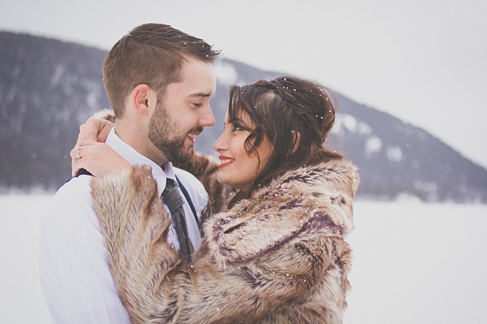 Snowy Winter Wedding Inspiration | Montana |Kelly Spurlock