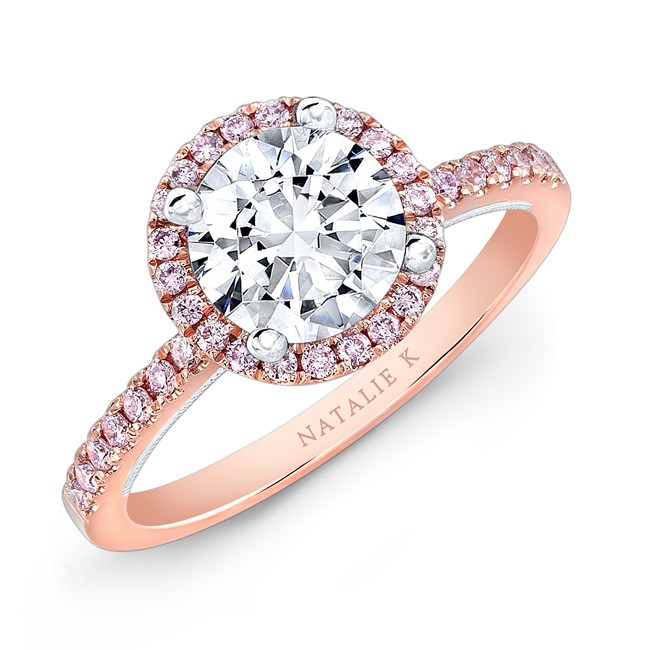 Rose-White-Gold-Pink-Diamond-Engagement Ring