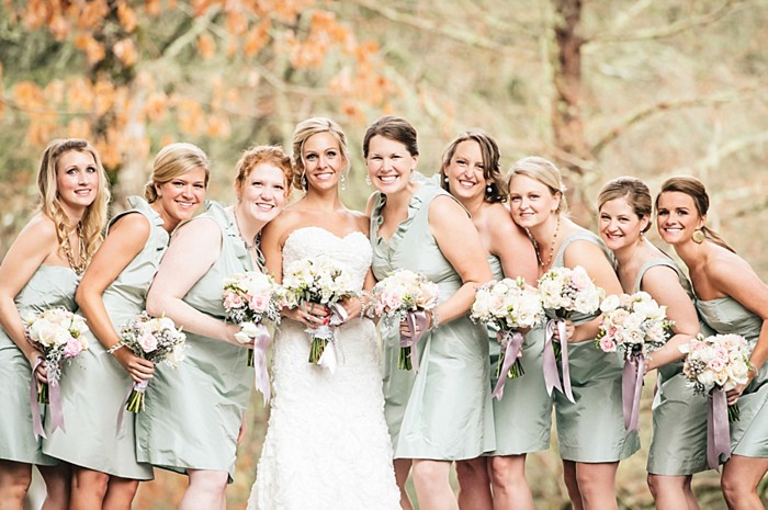 bridesmaids | Old Edwards Inn Wedding | Crystal Stokes Photography