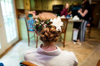hair and makeup western North Carolina handmade wedding by Shutter Love Photography