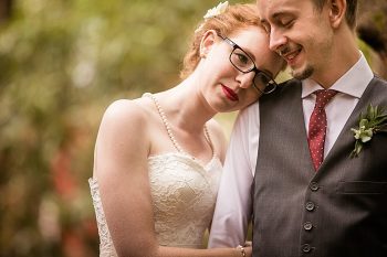 bride with glasses western North Carolina handmade wedding by Shutter Love Photography