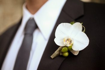 orchid Boutonniere | Deer Valley Utah Wedding | Pepper Nix Photography