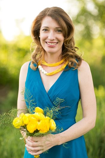 Blue Bridesmaid Dress with yellow flowers | Gedney Farms Wedding in the Berkshires| Shane Godfrey Photography 