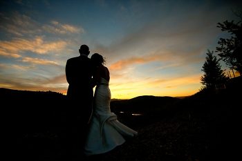 Sunset wedding portrait | Deer Valley Utah Wedding | Pepper Nix Photography